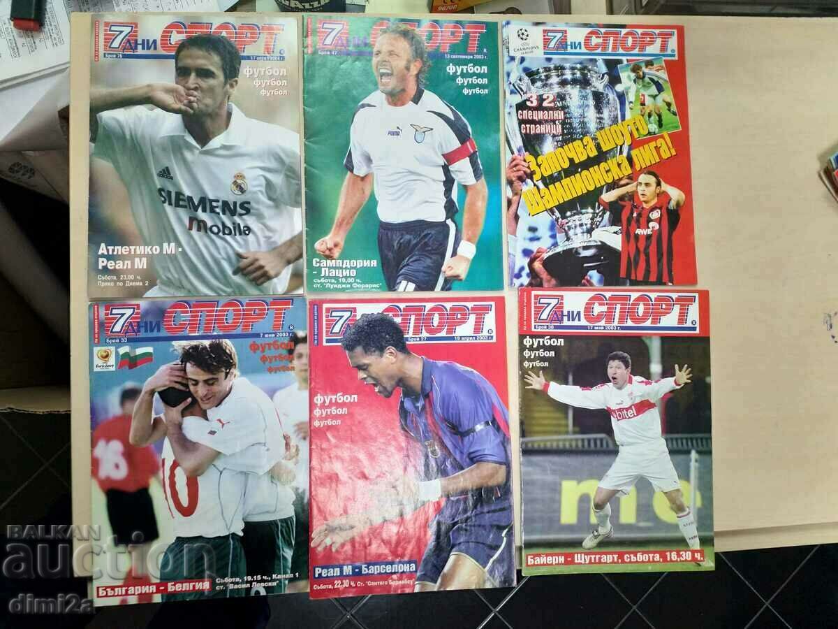 football program / booklet of 7 days of sport 2003/04.