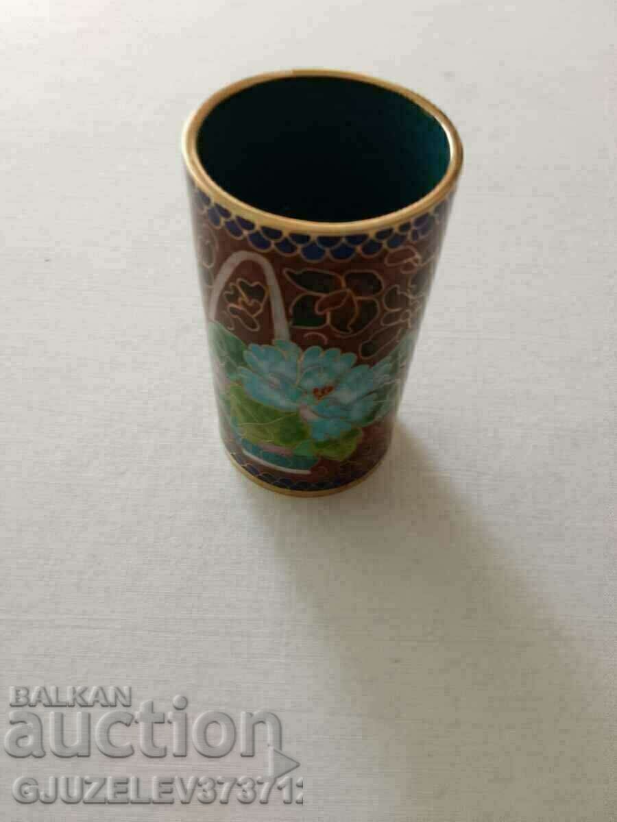 Old made in china collectible vase multicolored - 6 Old made in china collectible vase multicolored - 6