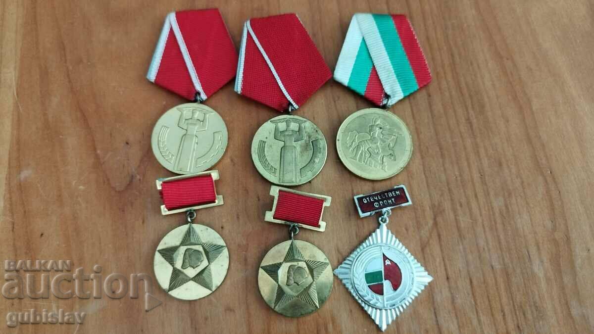 Soc. medals 6 pcs.