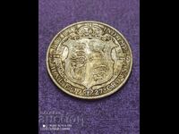1/2 coroană argint 1927 Marea Britanie
