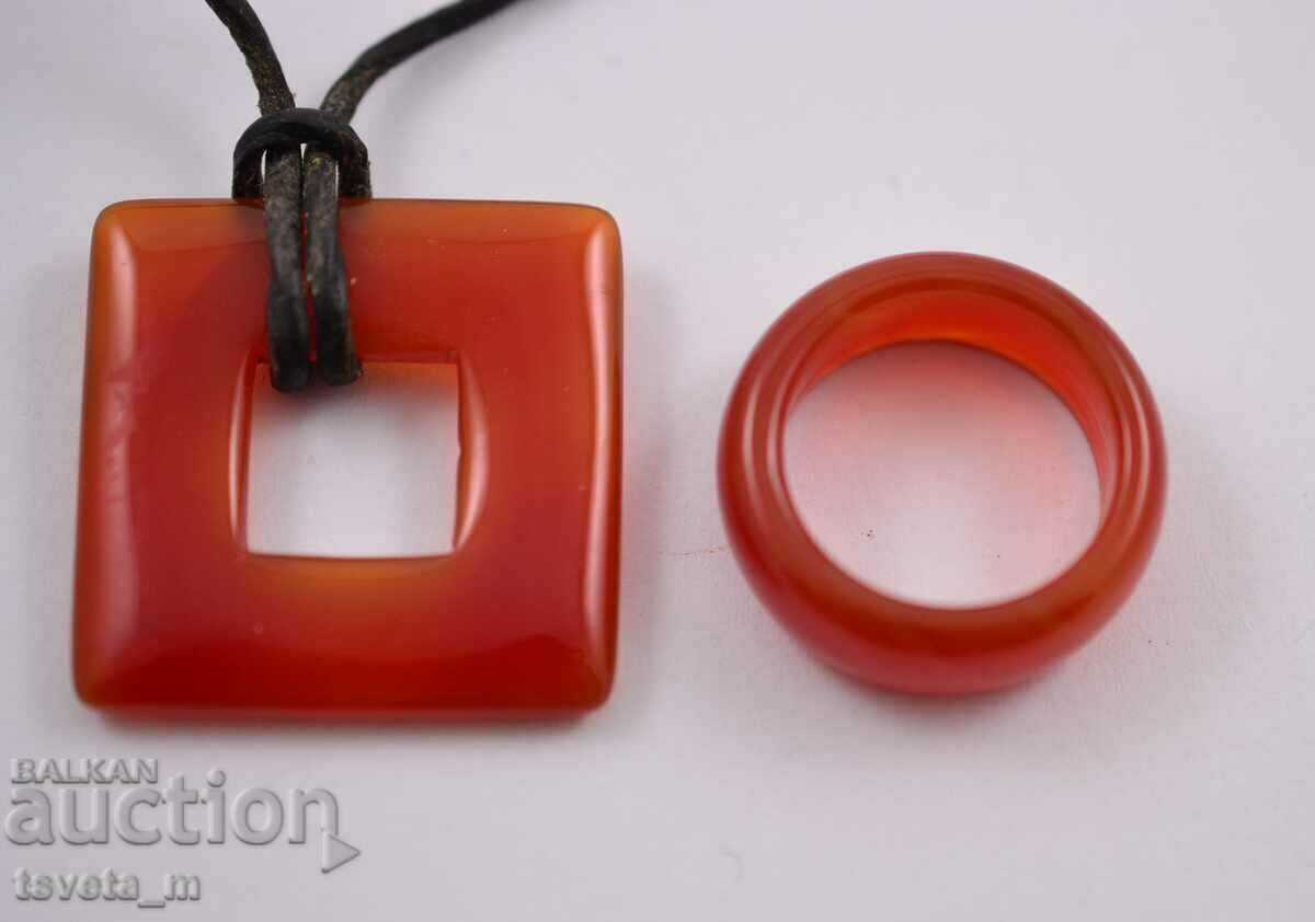 Аукцион Комплект колие и пръстен