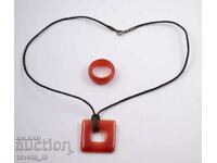 Necklace and ring set