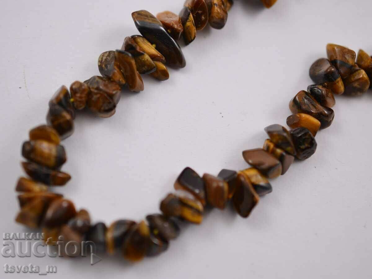 Auction Tiger eye stone necklace Auction Tiger eye stone necklace