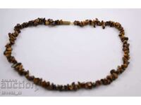 Колие с камък тигрово око