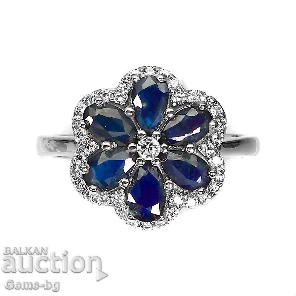 Ring with natural sapphires with price 225.00 BGN | € 115.04 Ring with natural sapphires with price 225.00 BGN | € 115.04