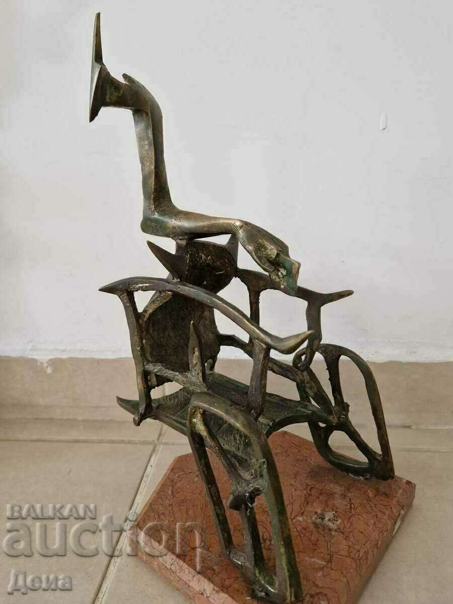 Valentin Slavchev sculptură din alamă