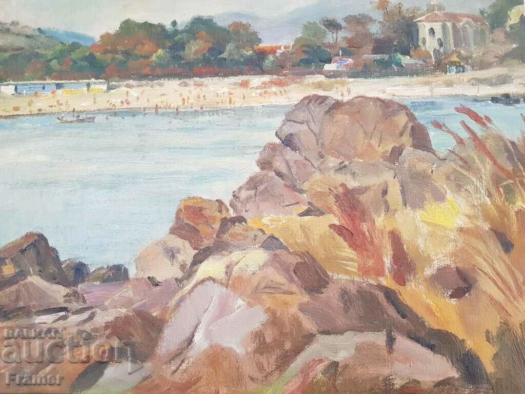 Prof. Panayot Panayotov 1909-1986 Sozopol central beach - 6