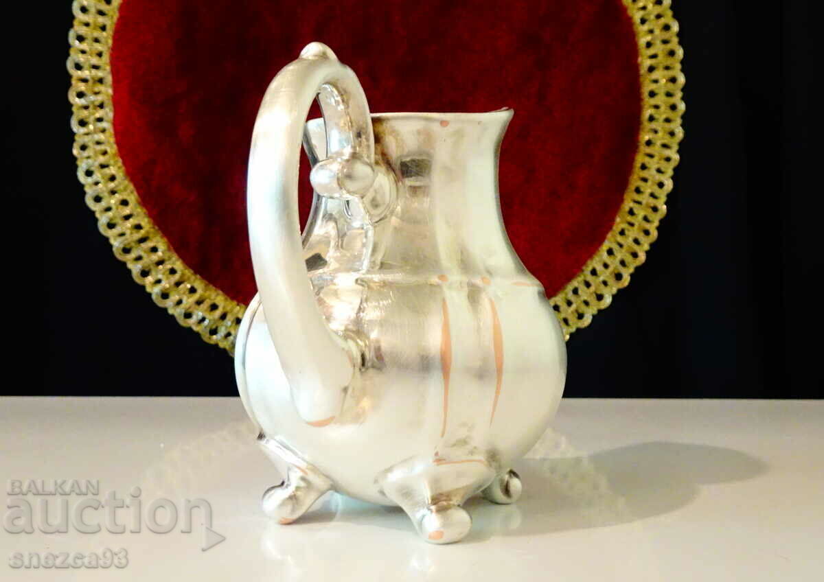 Livrarea Căncuță din porțelan WMF, argint 1000, baroc Livrarea Căncuță din porțelan WMF, argint 1000, baroc