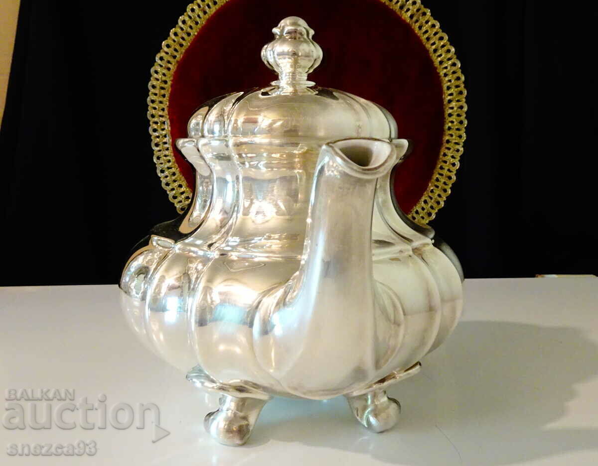 Porcelain teapot, WMF jug, silver trim 1000, Baroque with price 96.00 BGN | € 49.08
