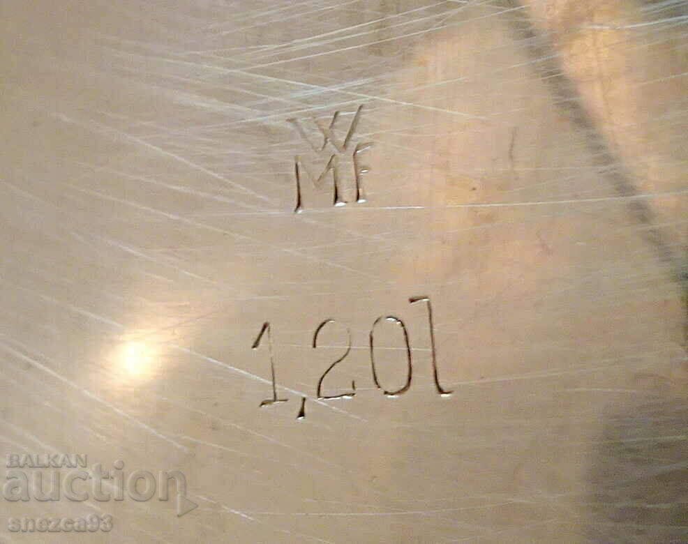 Porcelain teapot, WMF jug, silver trim 1000, Baroque - 7