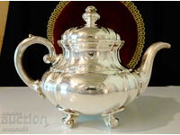 Porcelain teapot, WMF jug, silver trim 1000, Baroque