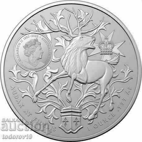 1 oz Сребро Гербът на Австралия 2023