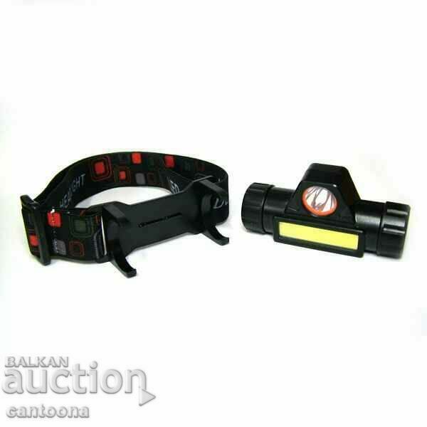 Rechargeable LED headlamp, CREE LED + COB CREE LED, magnet with price 7.99 BGN | € 4.09