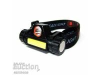 Rechargeable LED headlamp, CREE LED + COB CREE LED, magnet