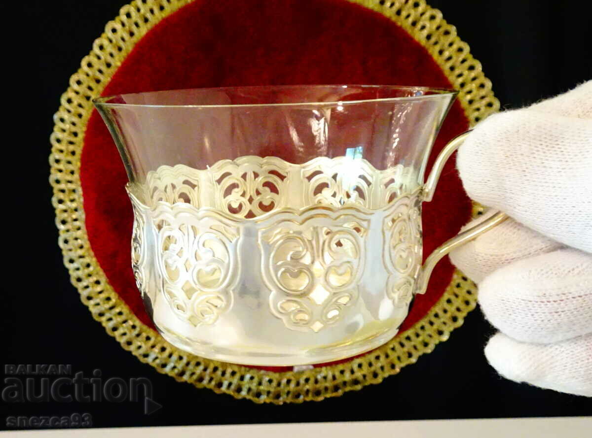 Silver-plated service cups 8 pieces. with price 69.00 BGN | € 35.28 Silver-plated service cups 8 pieces. with price 69.00 BGN | € 35.28