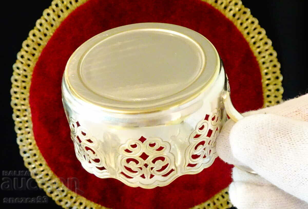 Silver-plated service cups 8 pieces. - 6 Silver-plated service cups 8 pieces. - 6