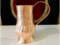 Ancient copper mug 1 liter.
