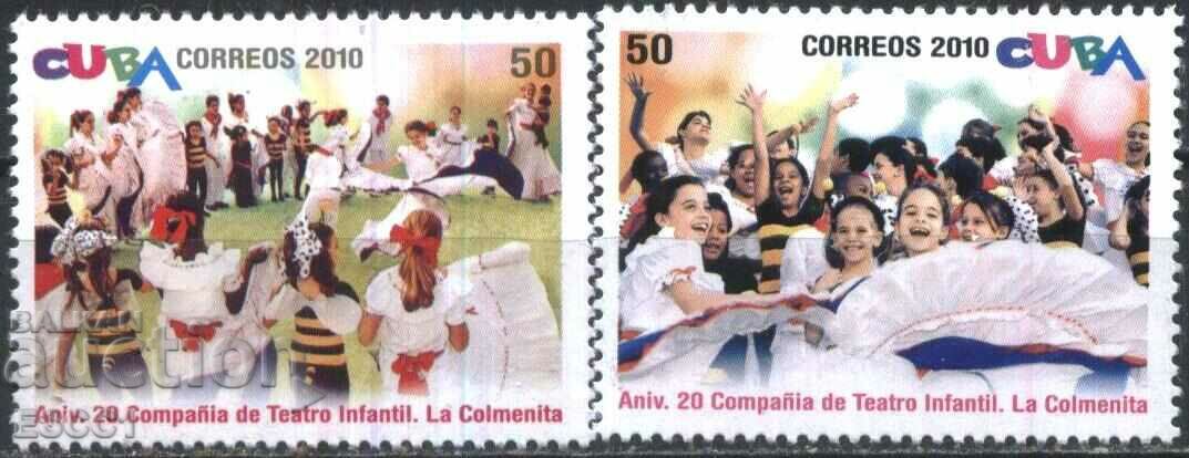 Чисти марки Детска театрална трупа „Ла Колменита“ 2010  Куба