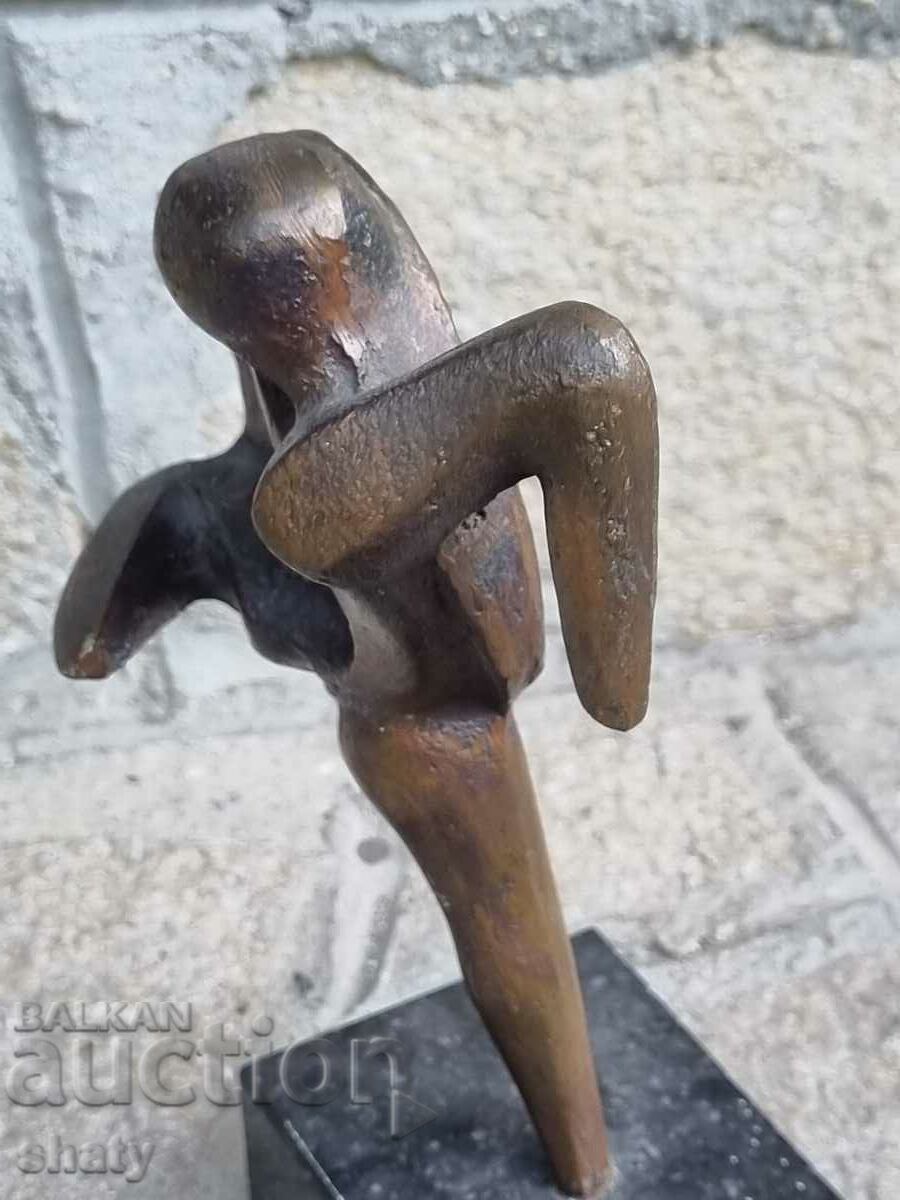 Auction  Old bronze sculpture.