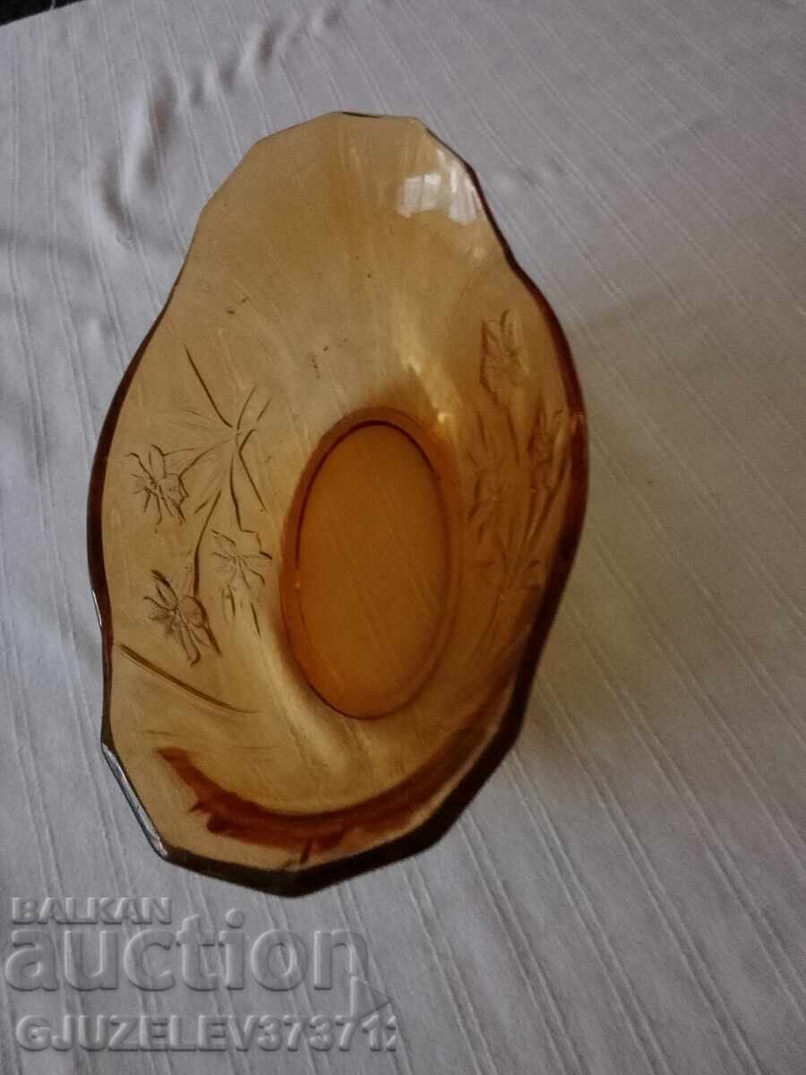 Vintage Art Deco 1930 Amber Glass Bowl with price € 44.99 | 87.99 BGN