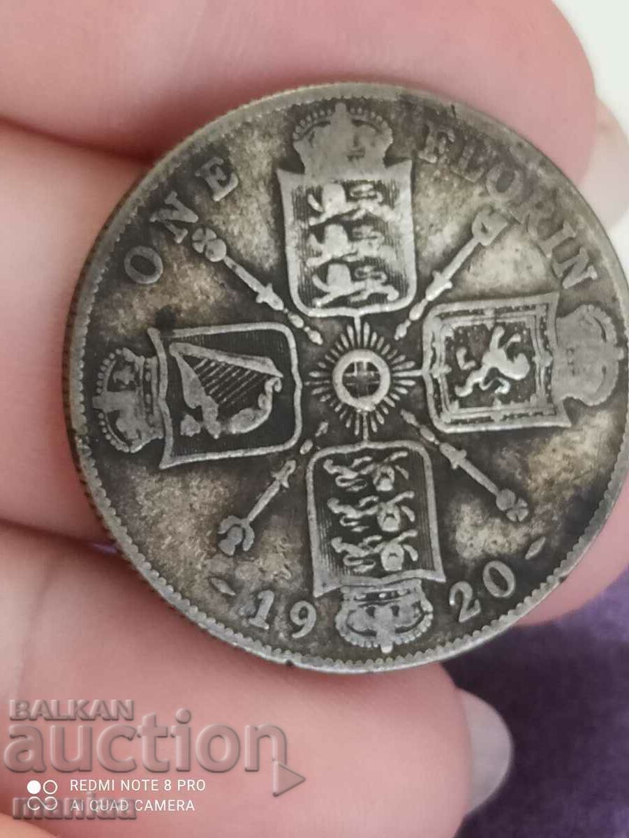1 Florin 1920 Μεγάλη Βρετανία ασημένιο με τιμή 40.00 BGN | € 20.45 1 Florin 1920 Μεγάλη Βρετανία ασημένιο με τιμή 40.00 BGN | € 20.45