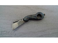 Old MINI Silver CIGAR KNIFE - niello decoration