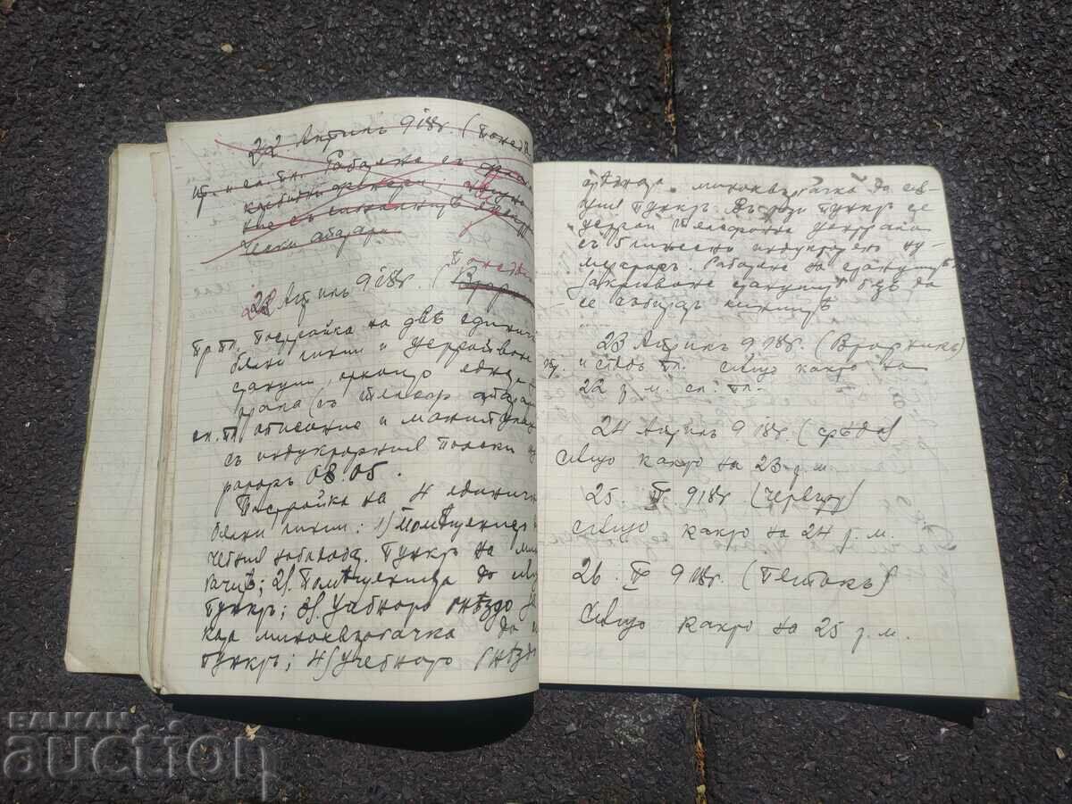 Delivery of Course Notebook Divisional Heliograph 1918