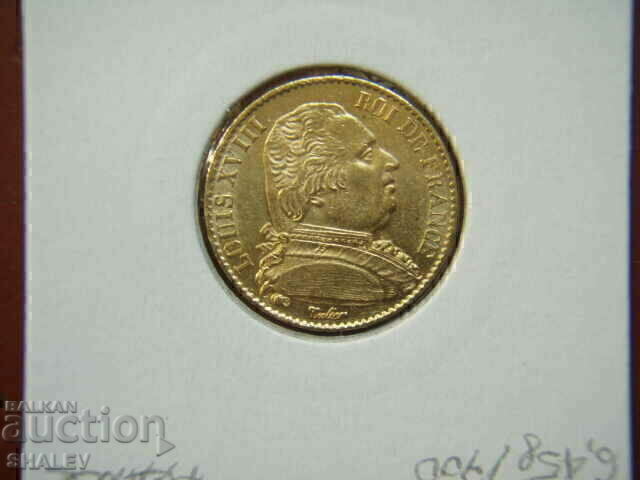 20 franci 1815 A Franța (20 franci Franța) - AU+ (aur) - 5