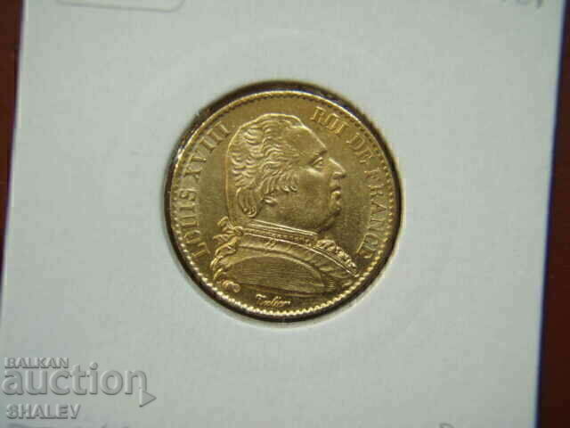 20 Francs 1815 A France (20 Francs France) - AU+ (gold) - 6 20 Francs 1815 A France (20 Francs France) - AU+ (gold) - 6