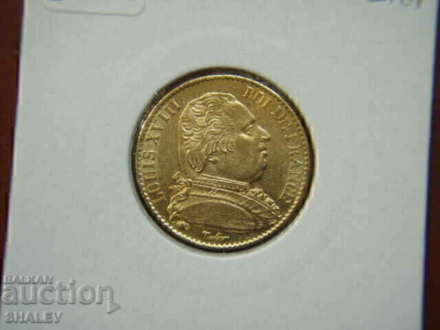 20 franci 1815 A Franța (20 franci Franța) - AU+ (aur) - 7