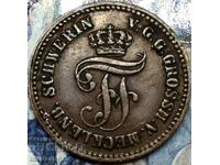 1 pfennig 1862 Mecklenburg-Schwerin Germania