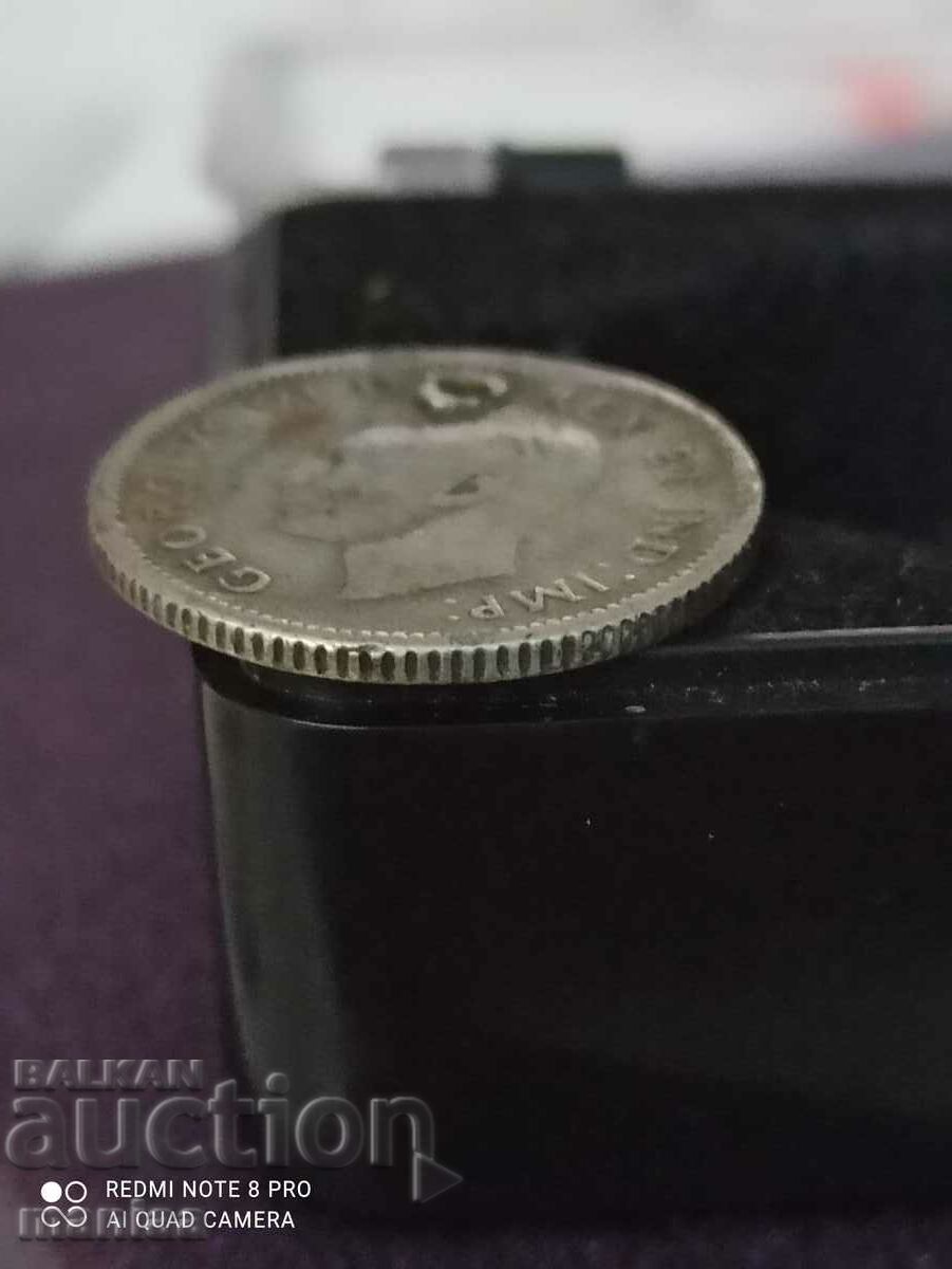 10 cents 1943 Canada Silver - 5