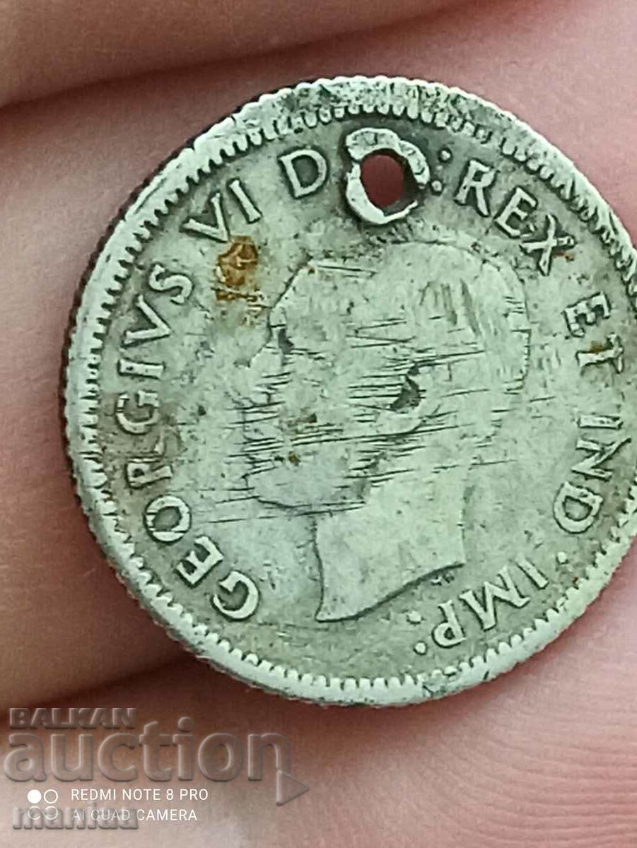 10 cenți 1943 Canada Argint