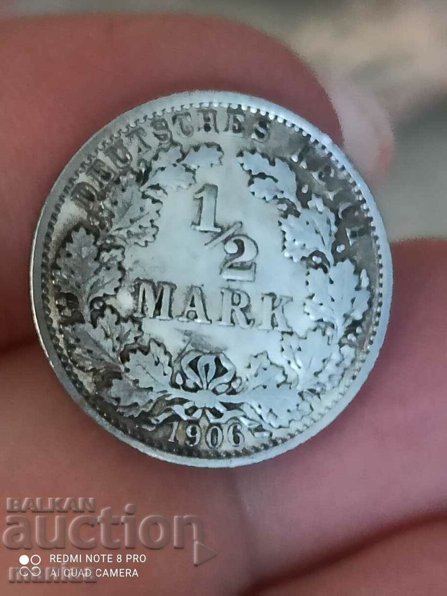 1/2 Mark Germany 1906 1/2 Mark Germany 1906