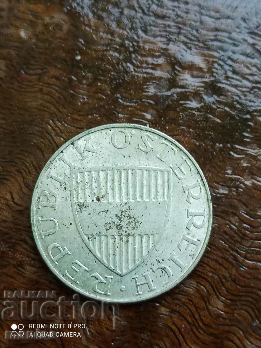10 shillings Austria silver 1972 - 6