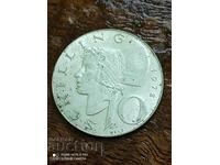 10 σελίνια ασήμι Αυστρίας 1972