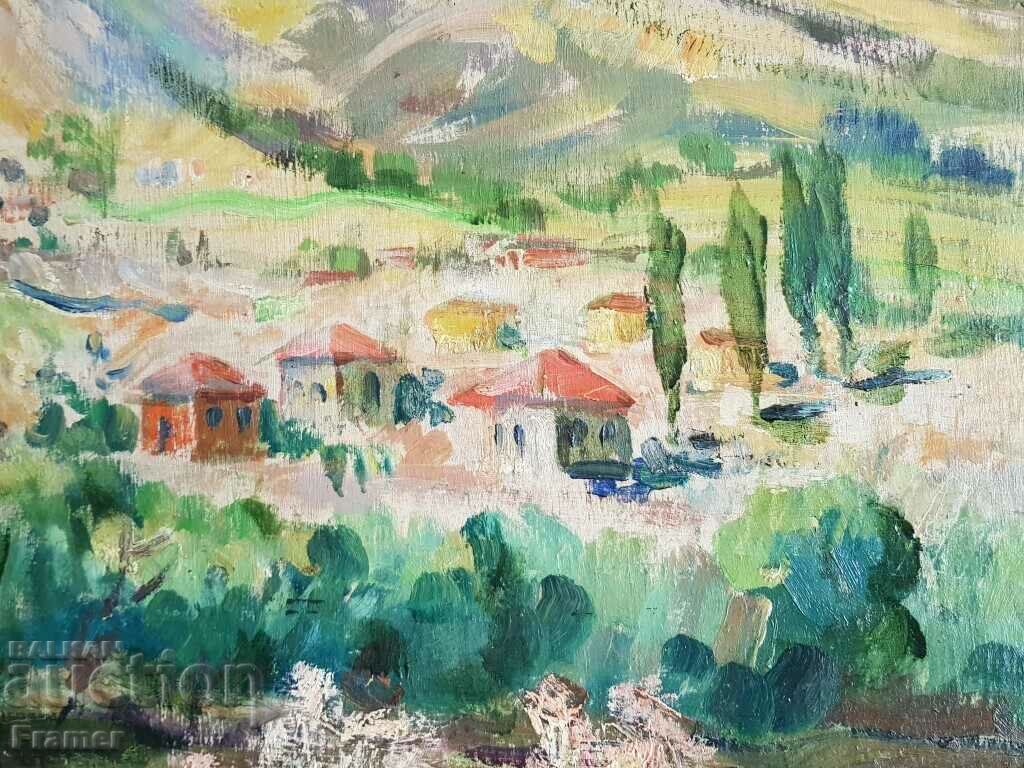 Delivery of Ivan HALACHEV 1902-1974 large beautiful oil landscape Delivery of Ivan HALACHEV 1902-1974 large beautiful oil landscape