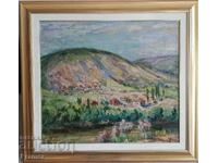 Ivan HALACHEV 1902-1974 large beautiful oil landscape