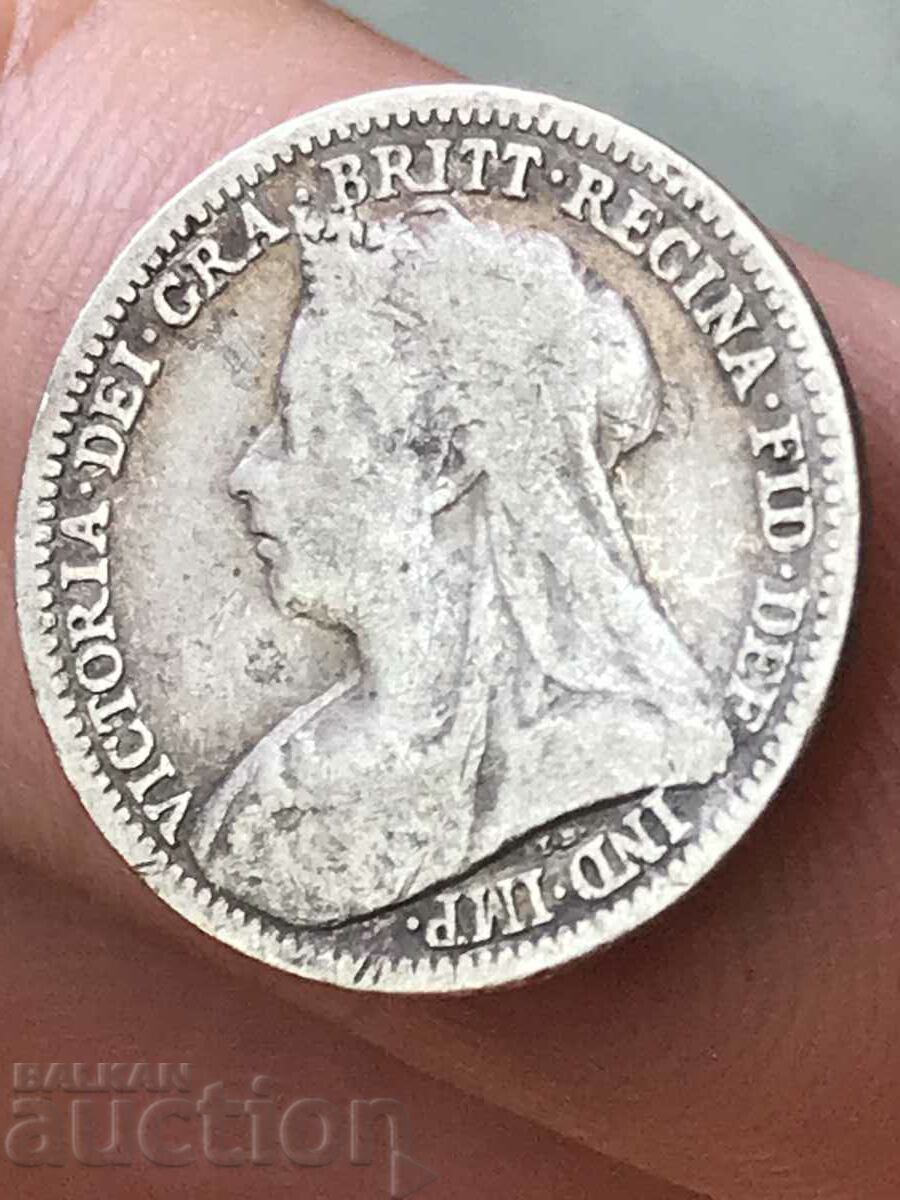 Μεγάλη Βρετανία 3 Pence 1900 Queen Victoria Silver .925 με τιμή 19.00 BGN | € 9.71 Μεγάλη Βρετανία 3 Pence 1900 Queen Victoria Silver .925 με τιμή 19.00 BGN | € 9.71