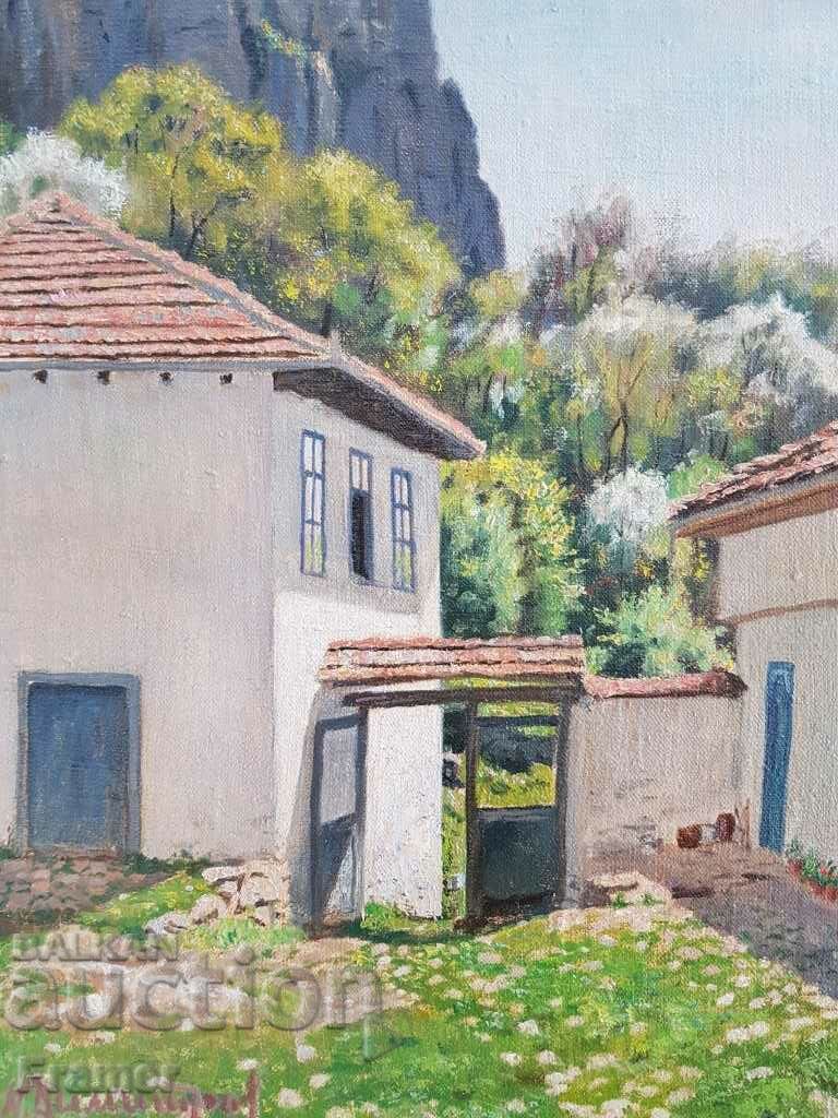 Auction Nikola Dimitrov St. Trinity Monastery 1982 V. Thorn oil Auction Nikola Dimitrov St. Trinity Monastery 1982 V. Thorn oil