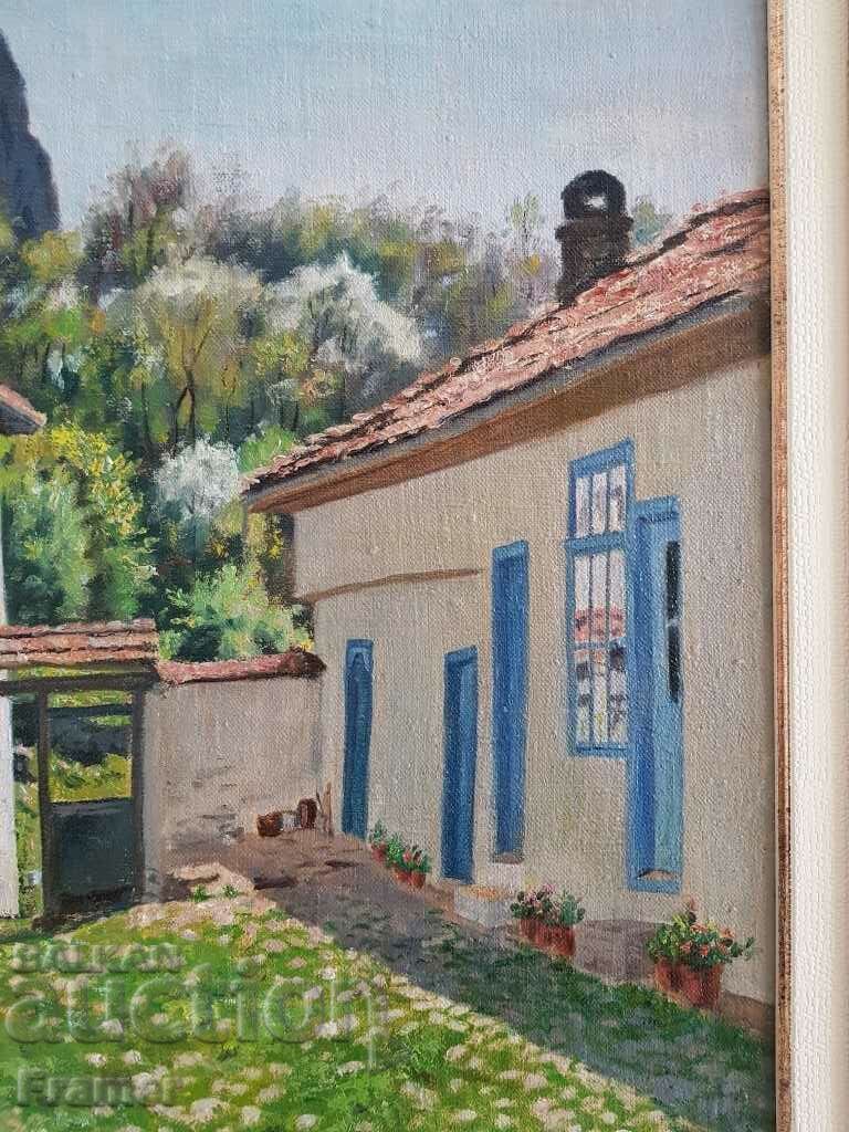 Delivery of Nikola Dimitrov St. Trinity Monastery 1982 V. Thorn oil Delivery of Nikola Dimitrov St. Trinity Monastery 1982 V. Thorn oil