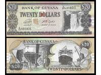 GUYANA 20 GUYANA 20 Dollars, ND(1996-2018), P-30 UNC