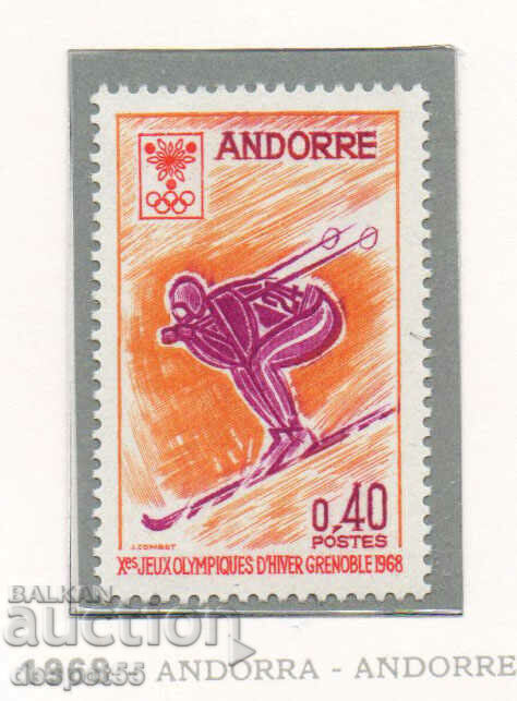 1968. Андора (фр). Зимни олимпийски игри - Гренобъл, Франция