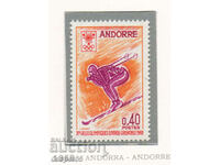 1968. Andorra (fr). Jocurile Olimpice de iarnă - Grenoble, Franța