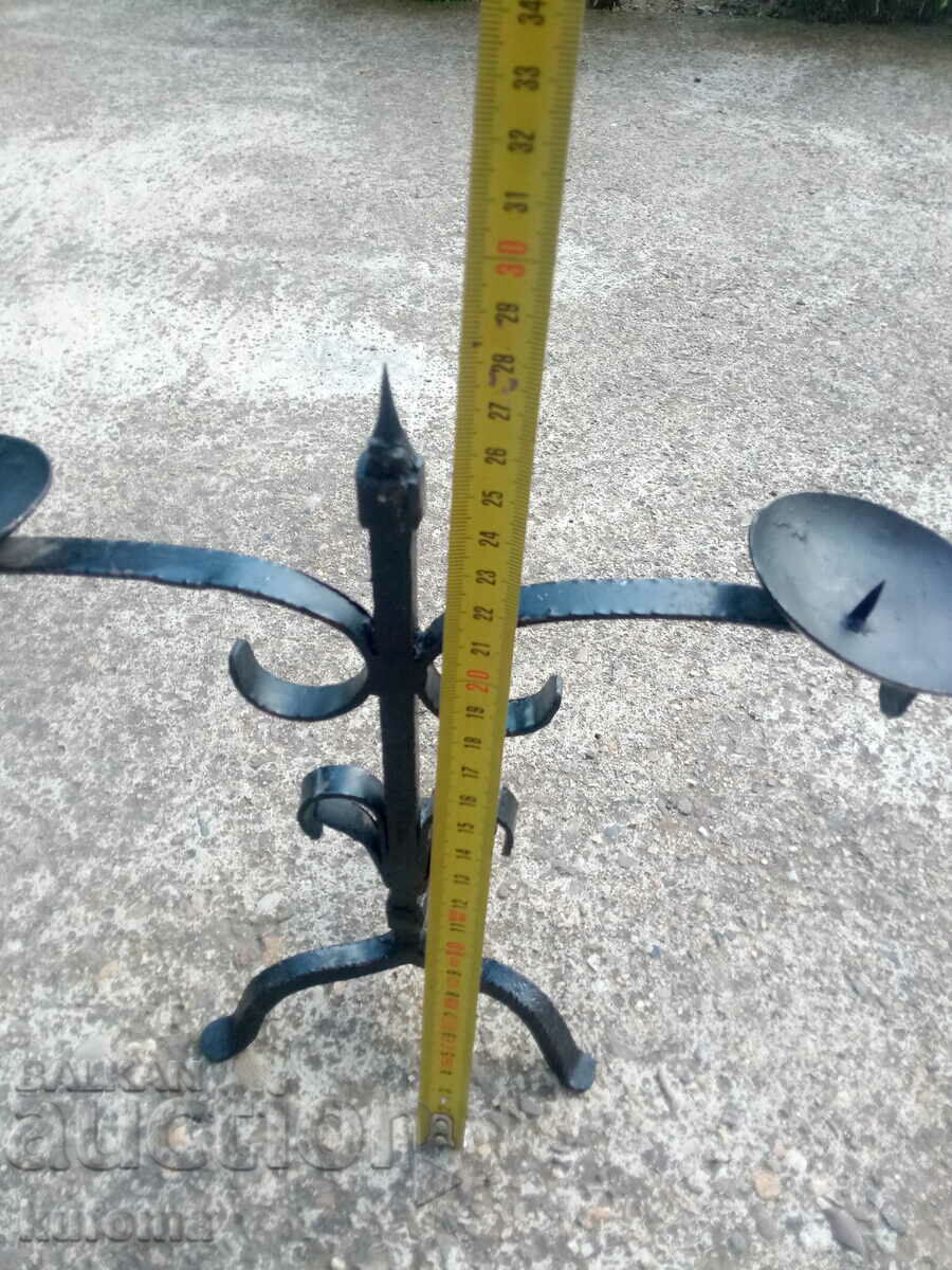 Iron candlestick with price 24.99 BGN | € 12.78 Iron candlestick with price 24.99 BGN | € 12.78