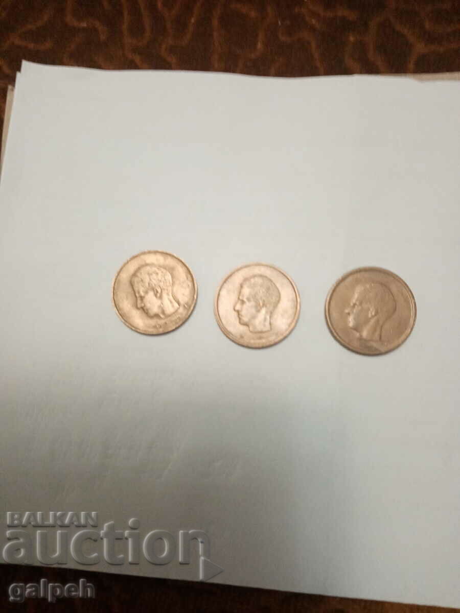 BELGIUM LOT OF COINS 1980, 81.82 - 3 pcs. - BGN 1.50 with price 1.50 BGN | € 0.77