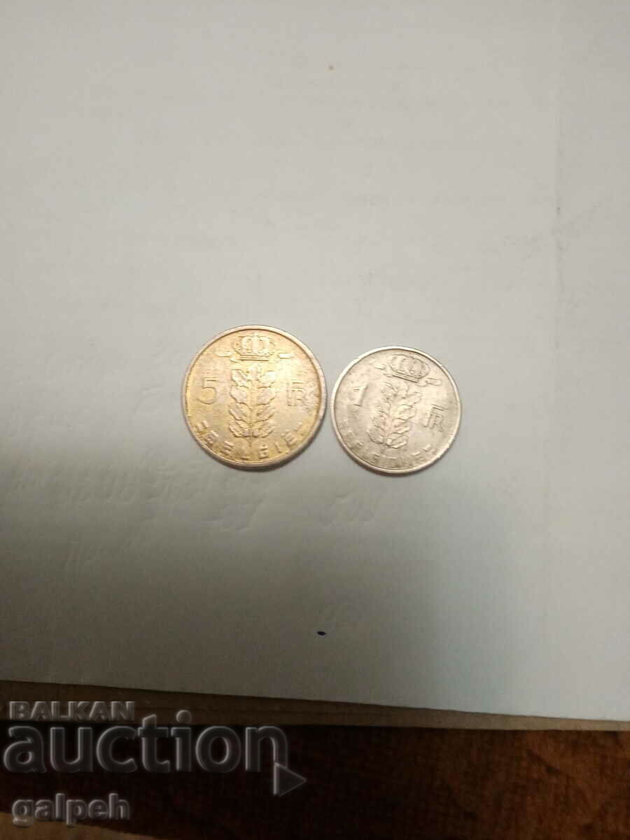 BELGIUM LOT OF COINS 1949. 52 - 2 pcs. - BGN 1 with price 1.00 BGN | € 0.51 BELGIUM LOT OF COINS 1949. 52 - 2 pcs. - BGN 1 with price 1.00 BGN | € 0.51