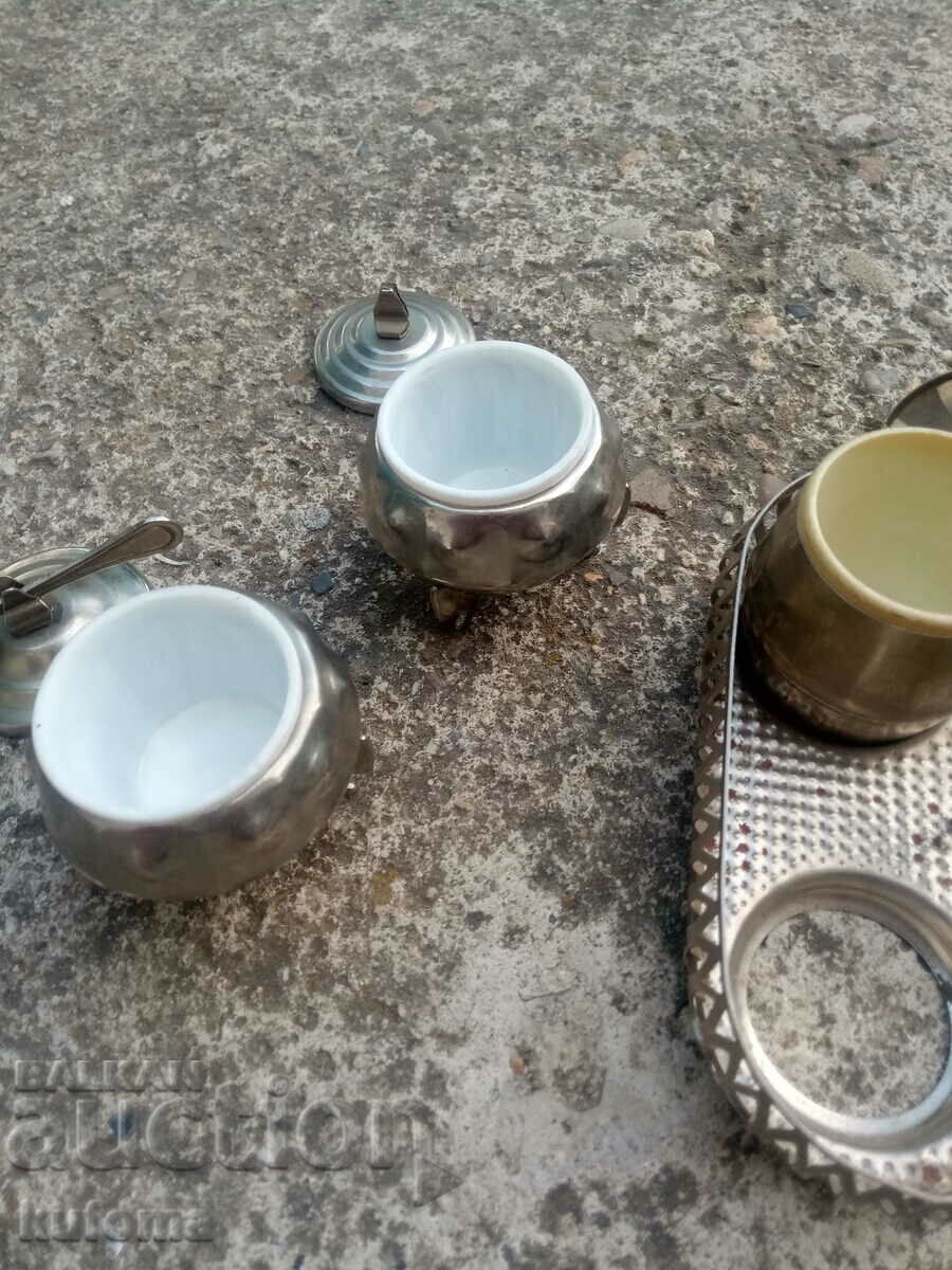 Auction Caviar and mustard dishes Auction Caviar and mustard dishes