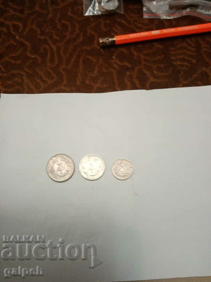 GDR LOT OF COINS 1958.68 - 3 pcs. - BGN 0.75 with price 0.75 BGN | € 0.38