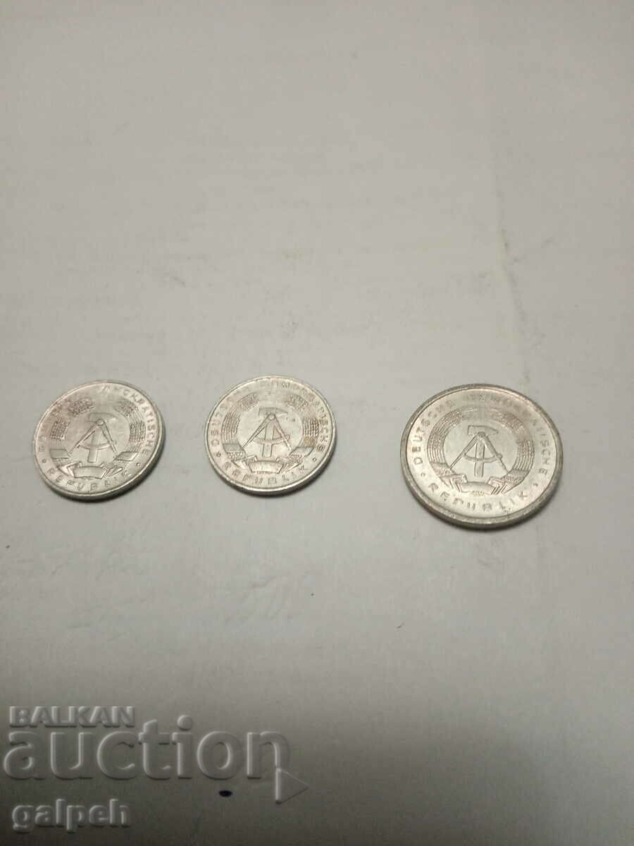 GDR LOT OF COINS 1968, 83 - 3 pcs. - BGN 0.75 with price 0.75 BGN | € 0.38 GDR LOT OF COINS 1968, 83 - 3 pcs. - BGN 0.75 with price 0.75 BGN | € 0.38